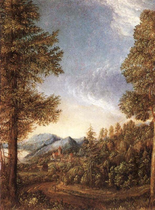Albrecht Altdorfer Danube-landscape oil painting picture